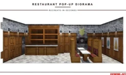 Extreme Sets Restaurant Pop-Up Diorama 1/12