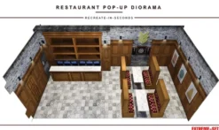 Extreme Sets Restaurant Pop-Up Diorama 1/12