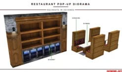 Extreme Sets Restaurant Pop-Up Diorama 1/12