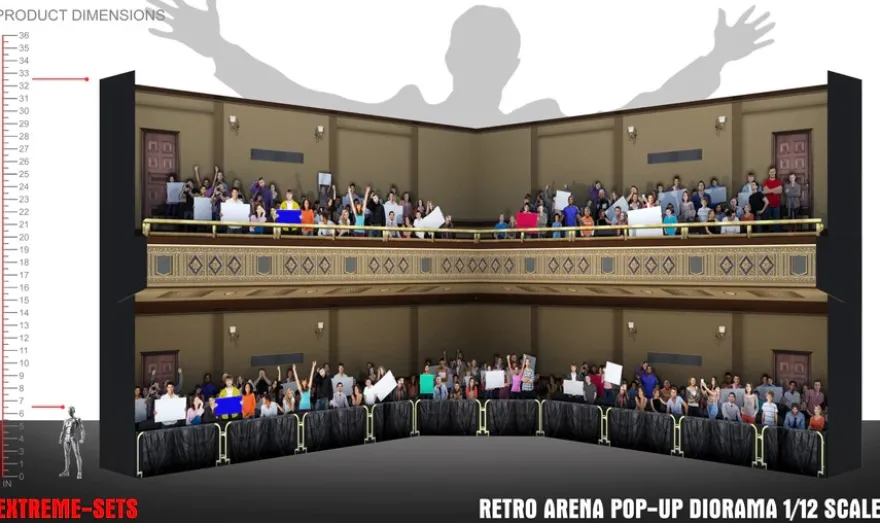 Extreme Sets Retro Arena Pop-Up Diorama 1/12