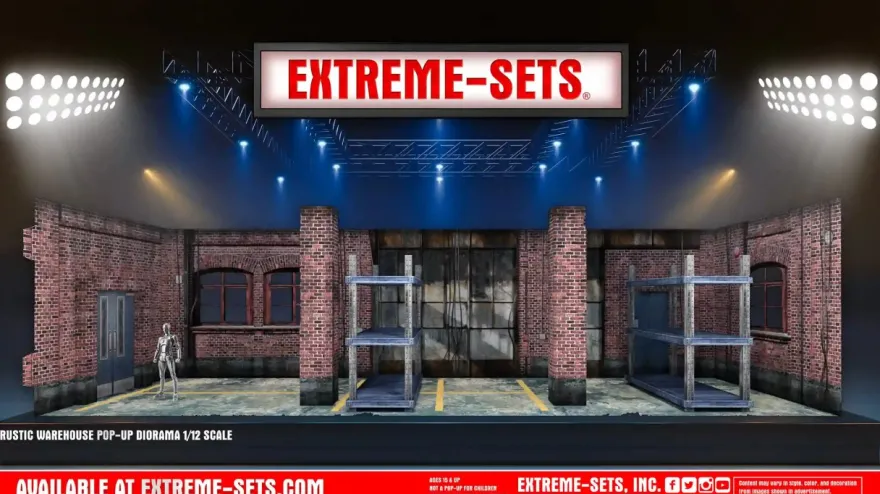 Extreme Sets Rustic Warehouse Pop-Up Diorama 1/12