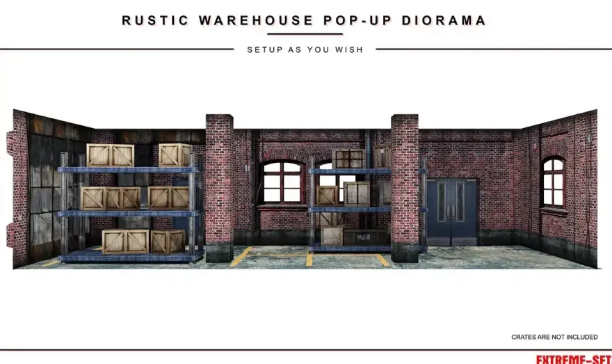 Extreme Sets Rustic Warehouse Pop-Up Diorama 1/12