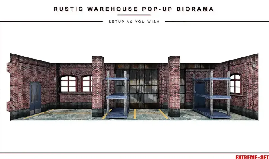 Extreme Sets Rustic Warehouse Pop-Up Diorama 1/12