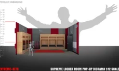 Extreme Sets Supreme Locker Room Pop-Up Diorama 1/12