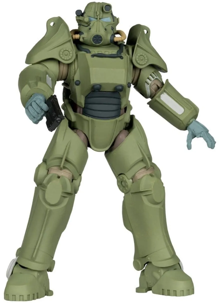 Fallout 76 Gaming Edition Actionfigur T-45 Military Armor (Red Platinum Edition) 20 cm