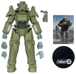 Fallout 76 Gaming Edition Actionfigur T-45 Military Armor (Red Platinum Edition) 20 cm