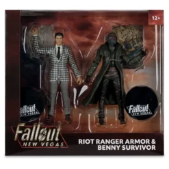 Fallout: New Vegas Statuen 2er-Pack Riot Ranger Armor & Benny Survivor 18 cm