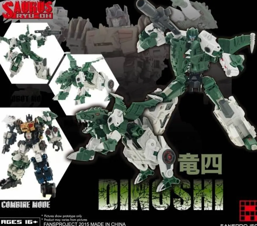 Fansproject Saurus Ryu-Oh Combiner - Dinoshi