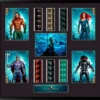 Film Cell Aquaman (Aquaman, Mera, Black Manta, Ocean Master) Montage