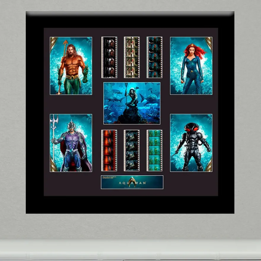Film Cell Aquaman (Aquaman, Mera, Black Manta, Ocean Master) Montage