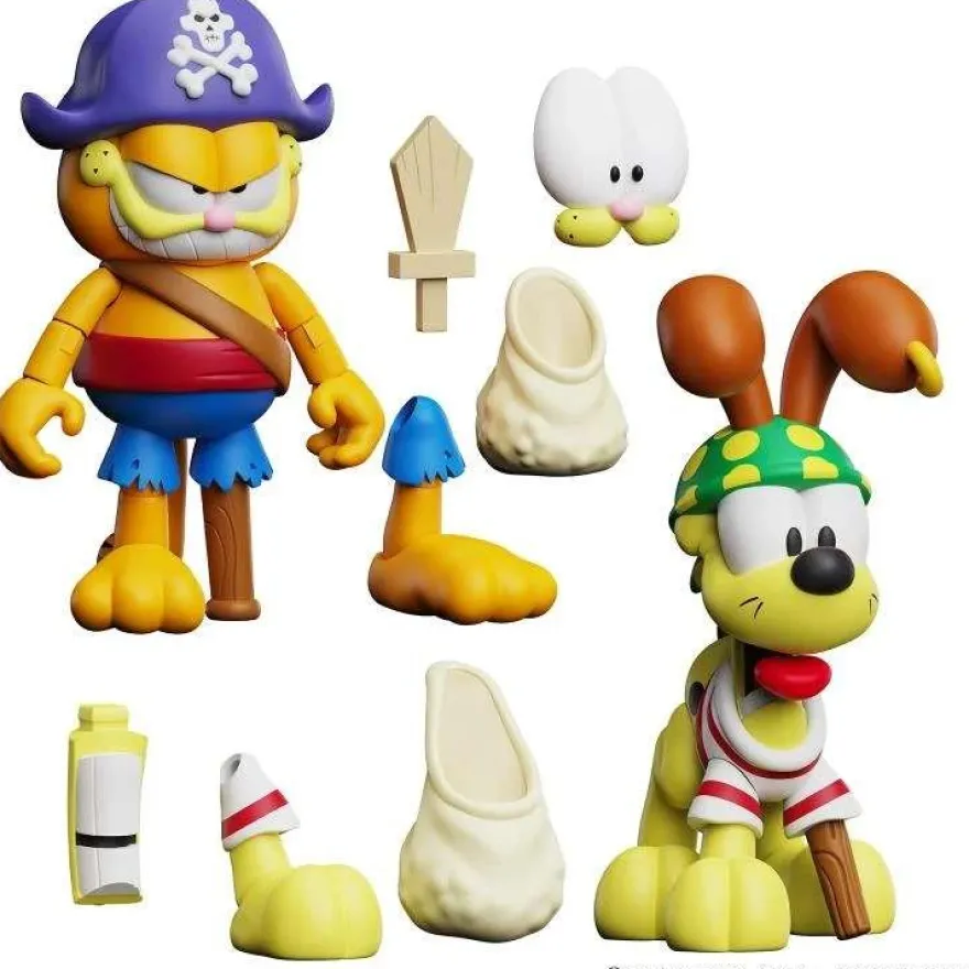 Garfield Halloween Adventure Pirate Garfield + Pirate Odie Actionfiguren