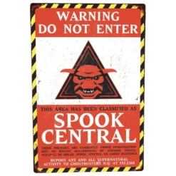 Ghostbusters Me­tall­schild Spook Central