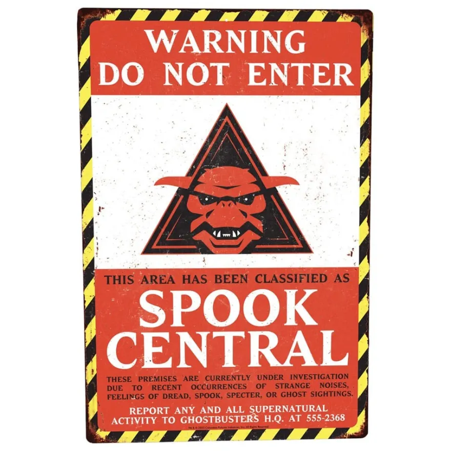Ghostbusters Metallschild Spook Central