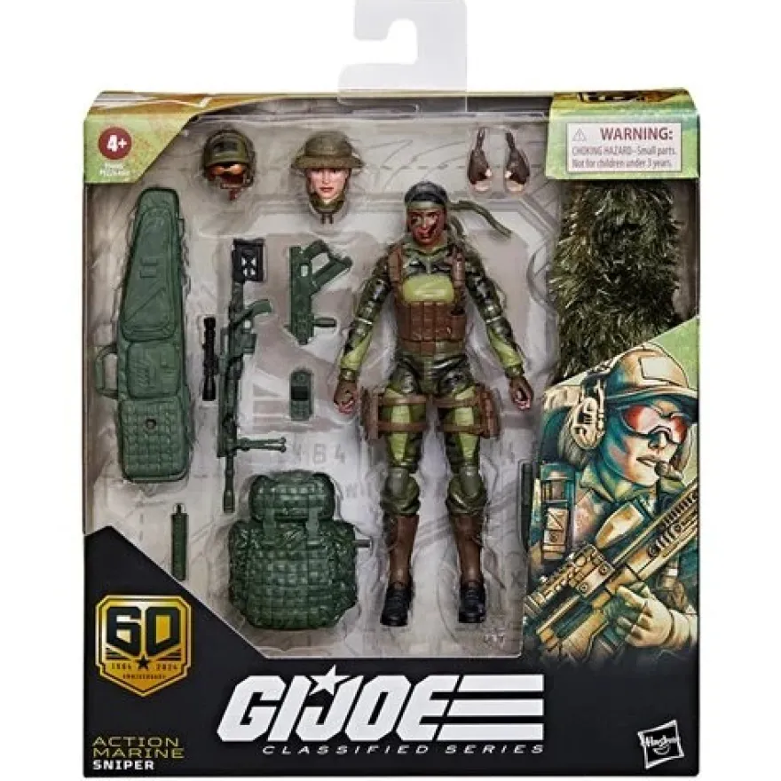G.I. Joe Classified Series 60th Anniversary Action Marine Sniper Actionfigur