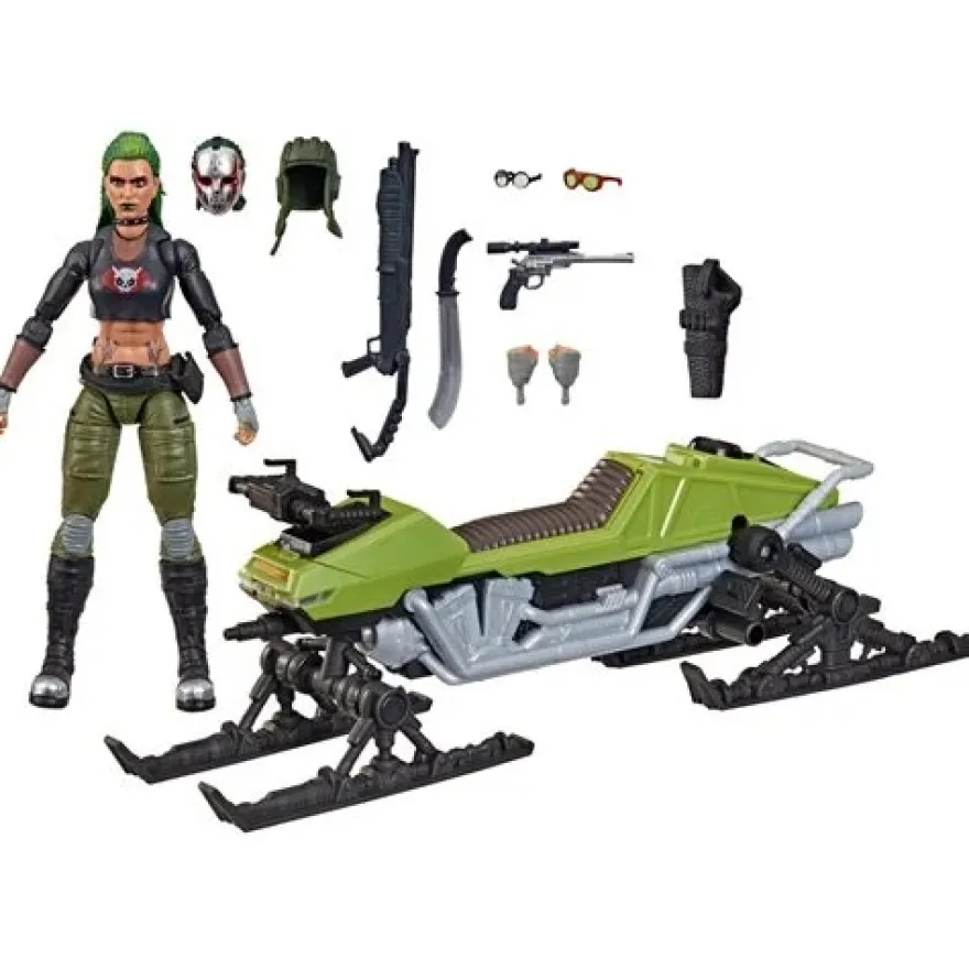 G.I. Joe Classified Series Zanya and Dreadnok Chameleon (Swamp Skier) Vehicle 6-Inch Actionfigur