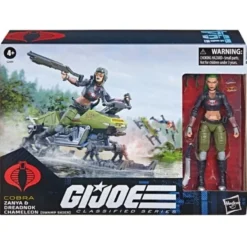 G.I. Joe Classified Series Zanya and Dreadnok Chameleon (Swamp Skier) Vehicle 6-Inch Actionfigur