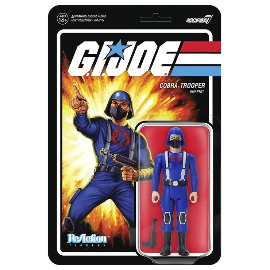 G.I. Joe ReAction Actionfigur Cobra Trooper Y-back (Pink) 10 cm