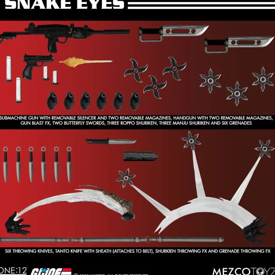 G.I. Joe ´The One:12 Collective´ Actionfigur 1/12 Snake Eyes (Deluxe Edition)