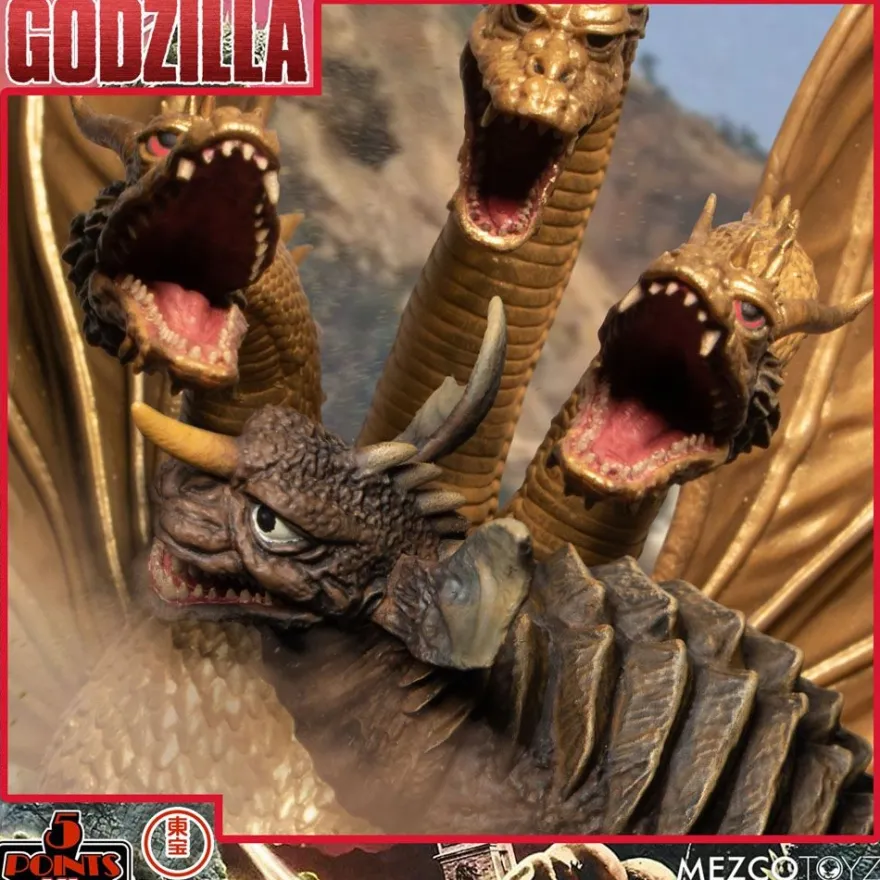 Godzilla: Frankenstein und die Monster aus dem All '5 Points' Actionfiguren Deluxe Box-Set Round 2