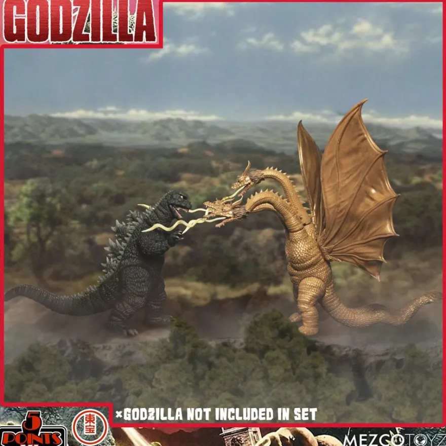 Godzilla: Frankenstein und die Monster aus dem All '5 Points' Actionfiguren Deluxe Box-Set Round 2