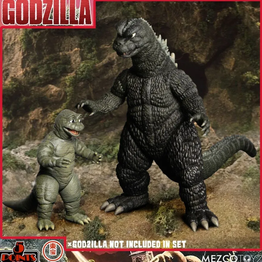 Godzilla: Frankenstein und die Monster aus dem All '5 Points' Actionfiguren Deluxe Box-Set Round 2