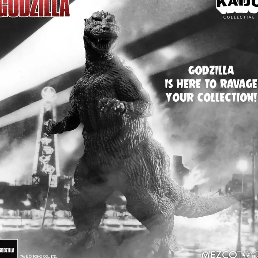 Godzilla (1954) Kaiju Collective Actionfigur Godzilla - Black & White Edition
