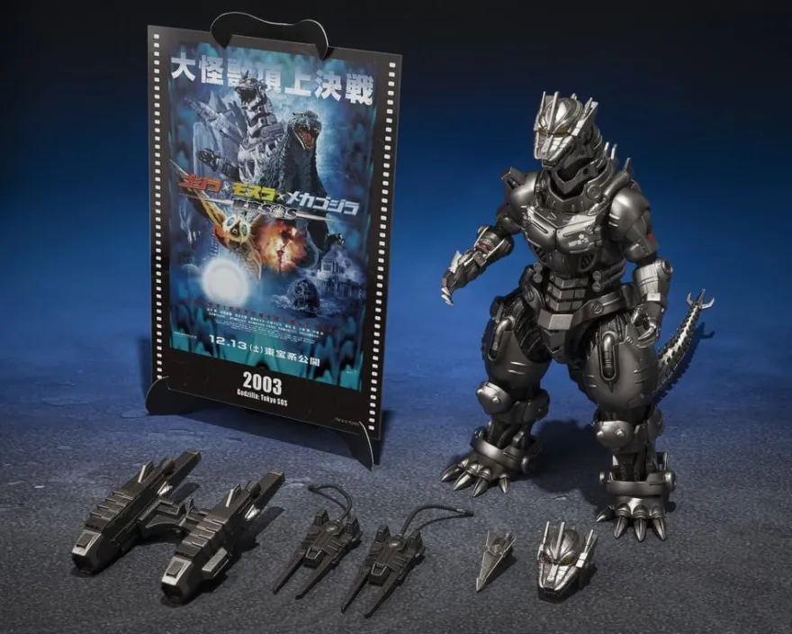 Godzilla: Tokyo S.O.S. S.H.MonsterArts Diecast Actionfigur Kiryu (Heavily Armed Type / High Mobility