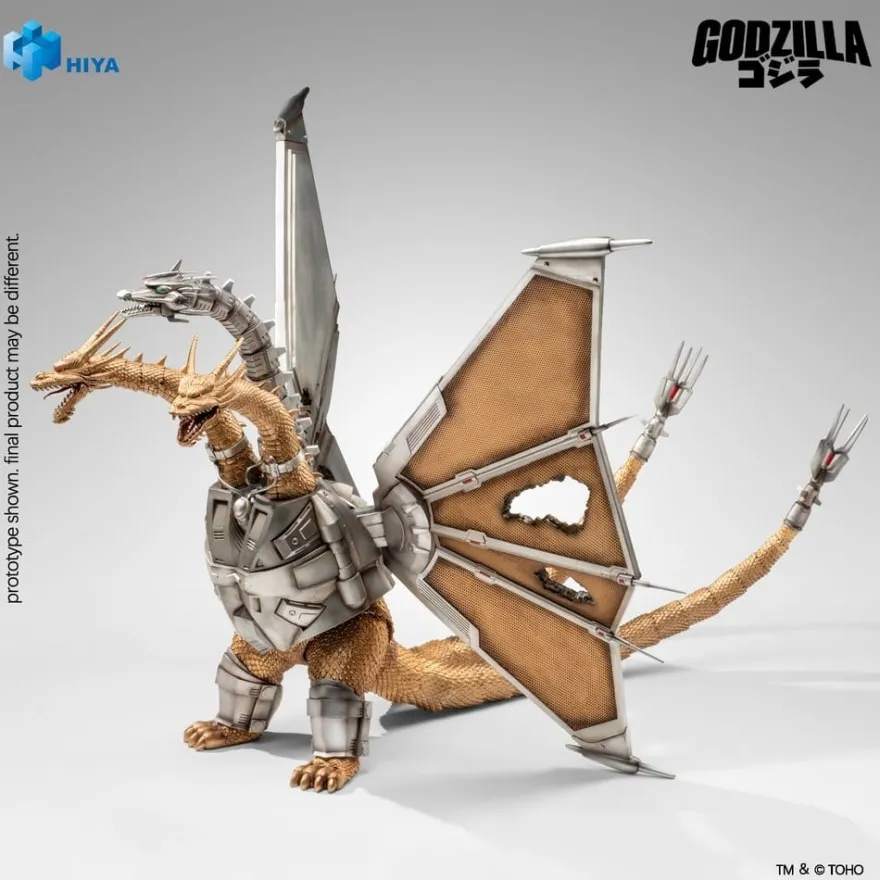 Godzilla vs. King Ghidorah Exquisite Basic Actionfigur Battle Damaged Mecha King Ghidorah 33 cm