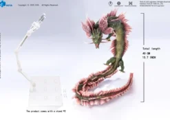 Godzilla x Kong The New Empire Exquisite Basic Actionfigur Tiamat 40 cm