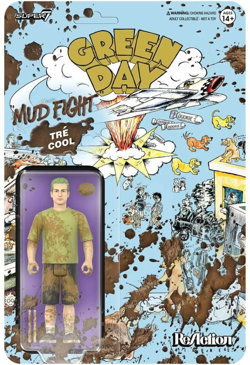 Green Day ReAction Actionfigur Wave 01 Tré Cool (Mud Fight)
