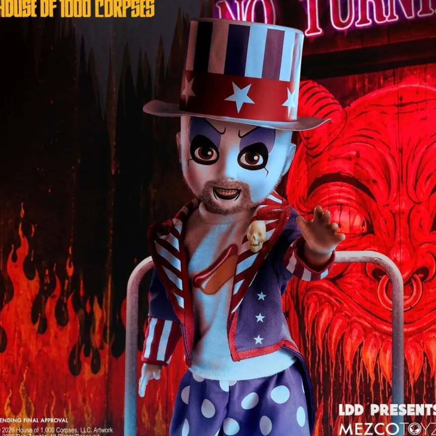 Haus der 1000 Leichen LDD Presents Puppe Captain Spaulding 25 cm