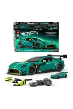 Hot Wheels Elite Mattel Brick Shop Bauset 1/16 '24 Aston Martin Vantage GT3