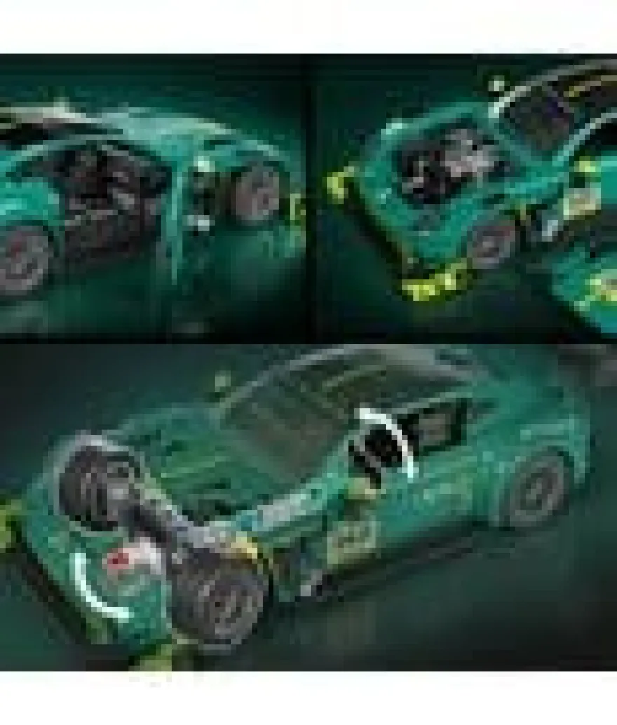Hot Wheels Elite Mattel Brick Shop Bauset 1/16 '24 Aston Martin Vantage GT3