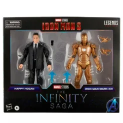 Iron Man 3 Marvel Legends Actionfiguren Happy Hogan & Iron Man Mark XXI (Infinity Saga) Exclusive