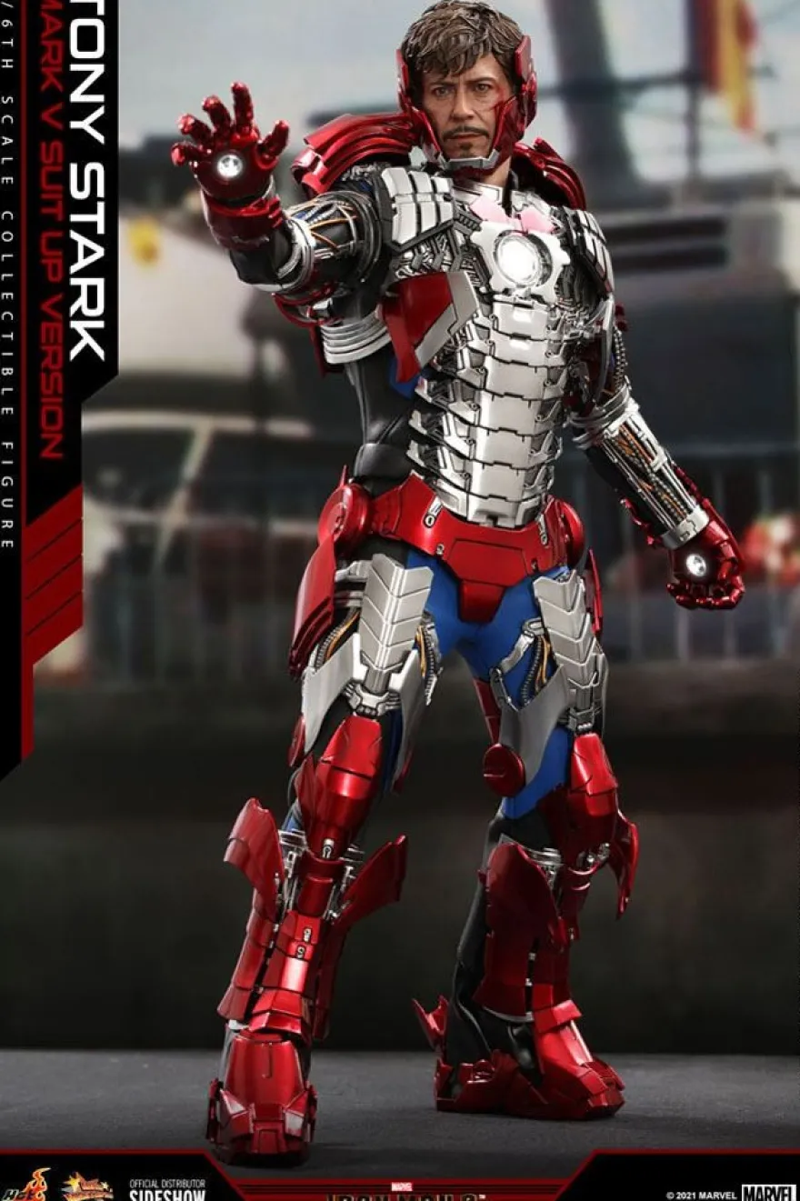 Iron Man 2 Movie Masterpiece Actionfigur 1/6 Tony Stark (Mark V Suit Up Version)