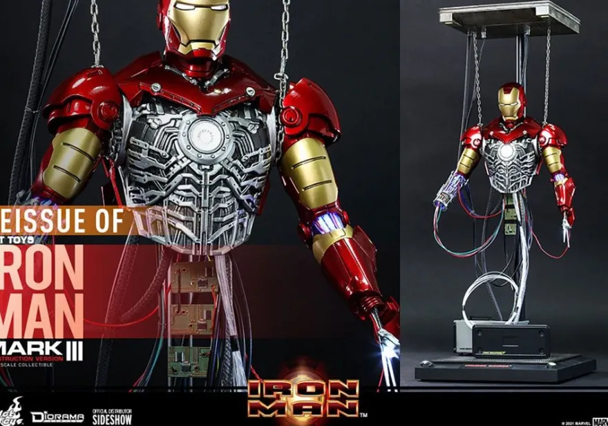 Iron Man Movie Masterpiece Actionfigur 1/6 Iron Man Mark III (Construction Version)