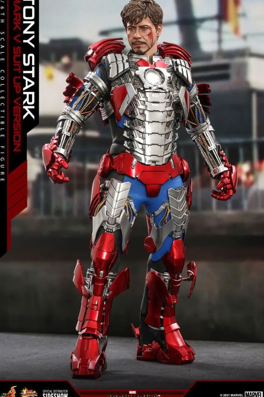 Iron Man 2 Movie Masterpiece Actionfigur 1/6 Tony Stark (Mark V Suit Up Version)