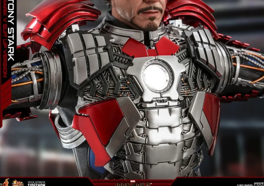 Iron Man 2 Movie Masterpiece Actionfigur 1/6 Tony Stark (Mark V Suit Up Version)