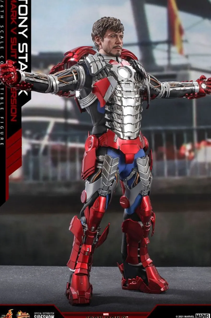 Iron Man 2 Movie Masterpiece Actionfigur 1/6 Tony Stark (Mark V Suit Up Version)