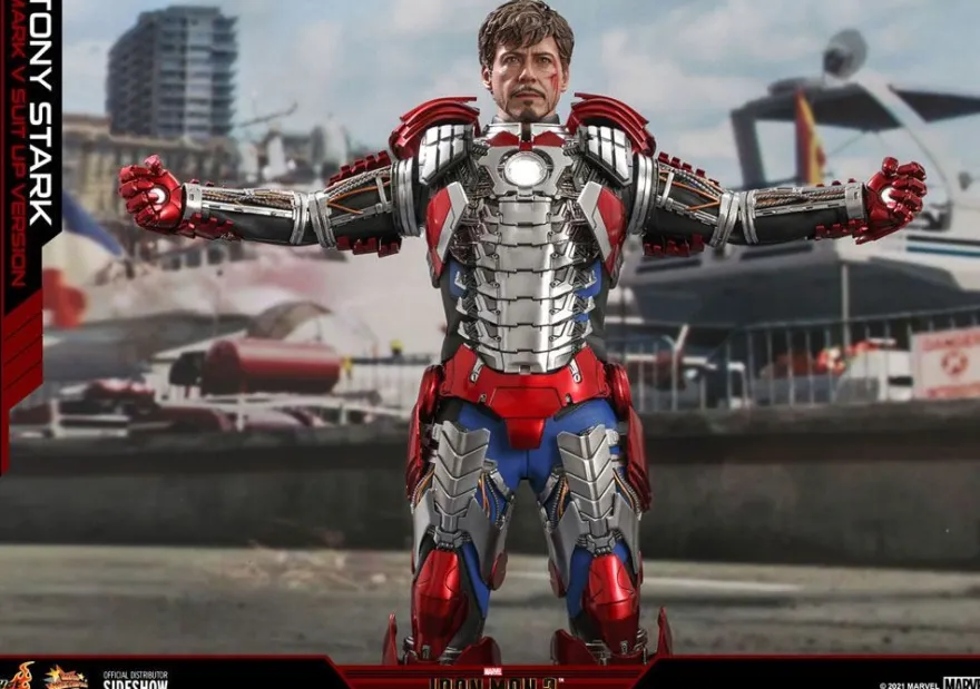 Iron Man 2 Movie Masterpiece Actionfigur 1/6 Tony Stark (Mark V Suit Up Version)