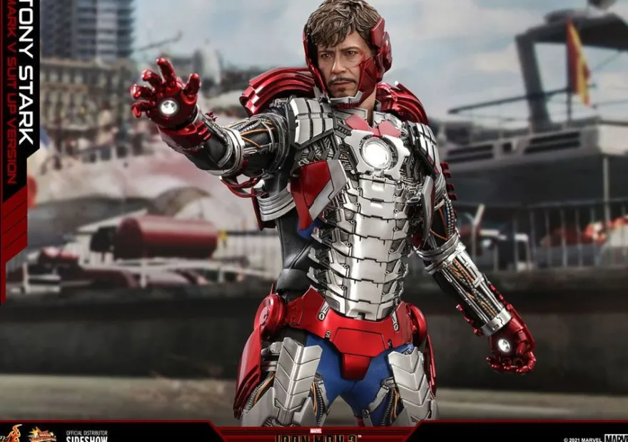 Iron Man 2 Movie Masterpiece Actionfigur 1/6 Tony Stark (Mark V Suit Up Version)