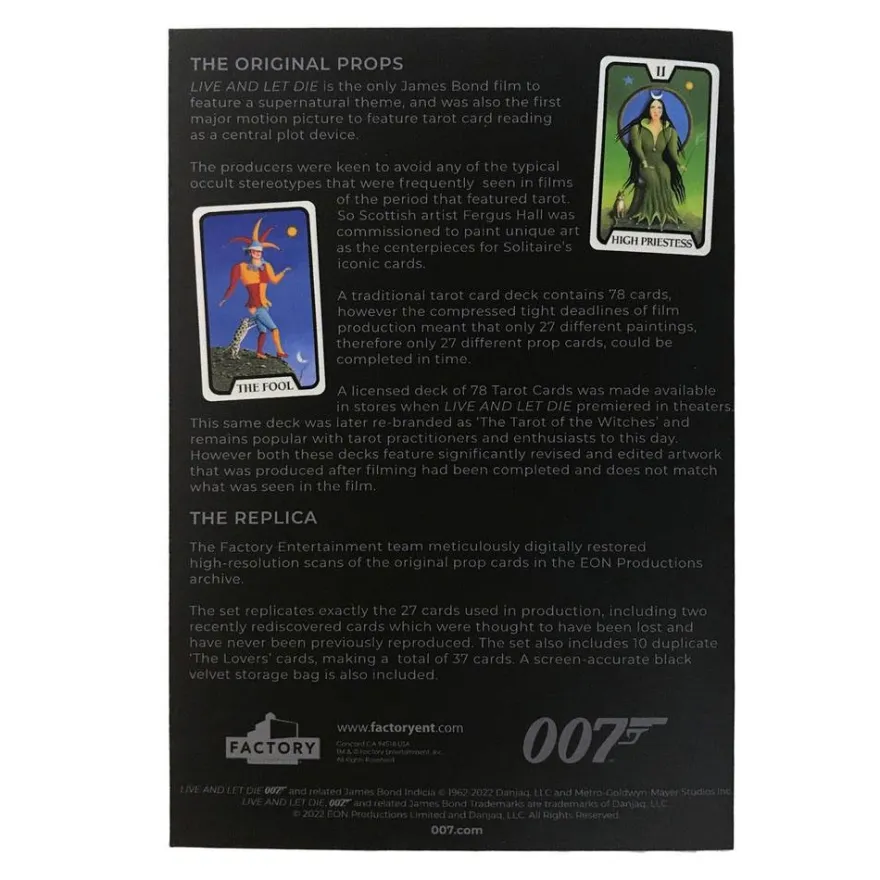 James Bond Replik 1/1 Tarot-Karten (Limited Edition)