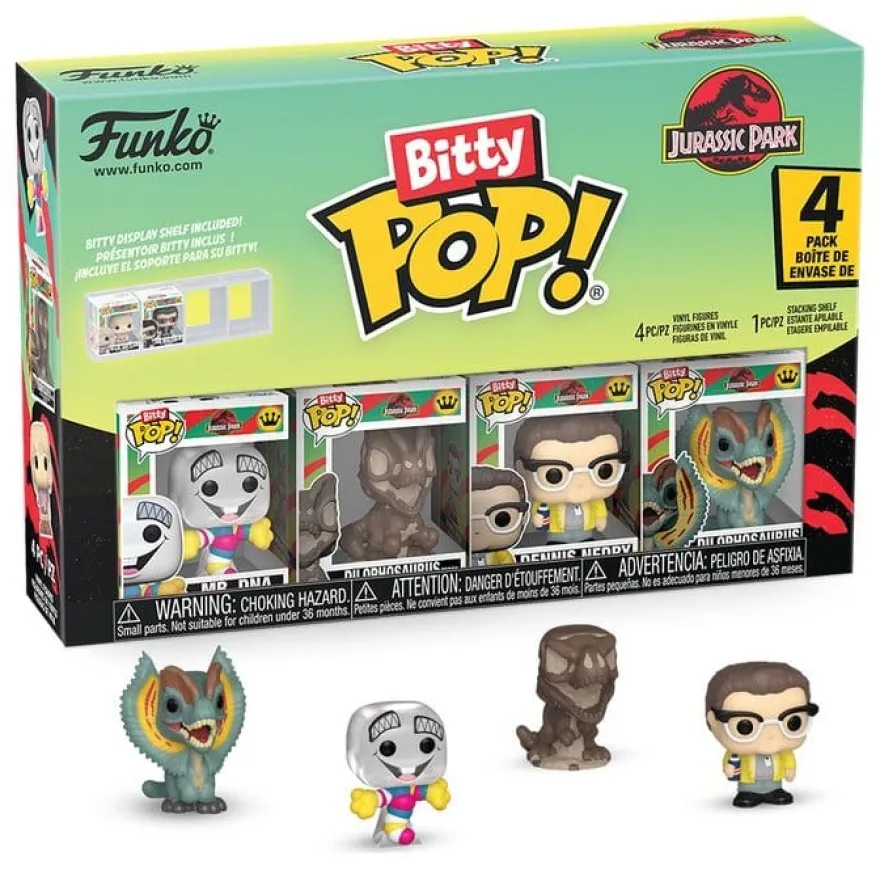 Jurassic Park Bitty POP! Vinyl Figuren 4er-Pack Mr. DNA 2,5 cm