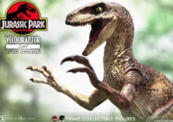 Jurassic Park Prime Collectibles Statue 1:10 Velociraptor Jump 21 cm