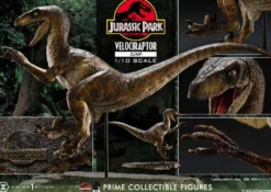 Jurassic Park Prime Collectibles Statue 1:10 Velociraptor Jump 21 cm