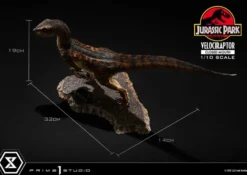 Jurassic Park Prime Collectibles Statue 1:10 Velociraptor Closed Mouth 19 cm