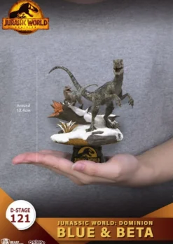 Jurassic World: Ein neues Zeitalter D-Stage Diorama Statue Blue & Beta
