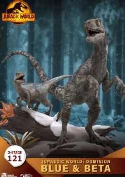 Jurassic World: Ein neues Zeitalter D-Stage Diorama Statue Blue & Beta