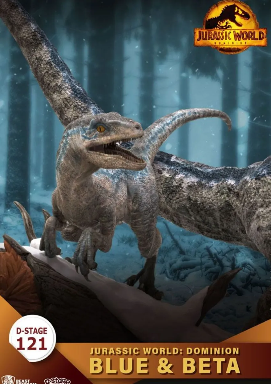 Jurassic World: Ein neues Zeitalter D-Stage Diorama Statue Blue & Beta