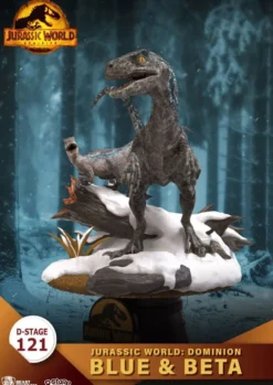Jurassic World: Ein neues Zeitalter D-Stage Diorama Statue Blue & Beta